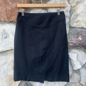 Black stretchy pencil skirt